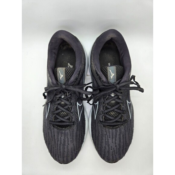 Mizuno Wave Rider 27 Shoes Women’s 8.5 Black Running Athletic Workout Sneakers - Picture 3 of 8